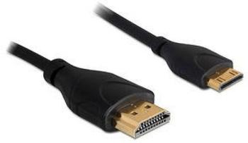 DeLock High Speed HDMI with Ethernet - 34 AWG - HDMI, Typ A19-polig (M) - mini HDMI, Typ C 19-polig (M) - 1 m (83132)