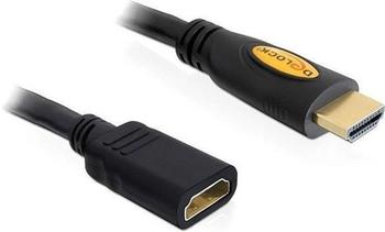 DeLock Kabel High Speed HDMI mit Ethernet Verlängerung - 28 AWG - HDMI, 19-polig (M) - HDMI, 19-polig (W) - 3,0m