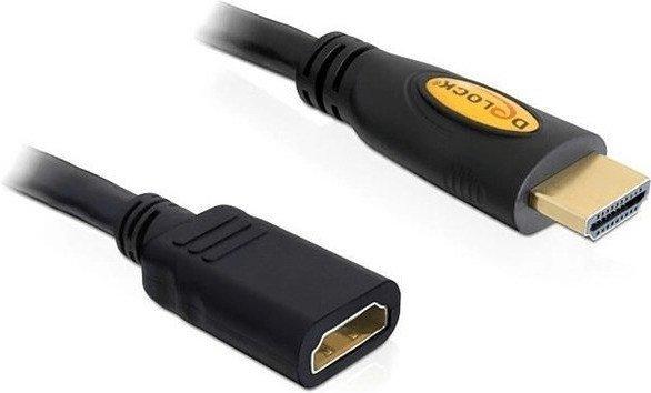 DeLock Kabel High Speed HDMI mit Ethernet Verlängerung - 28 AWG - HDMI, 19-polig (M) - HDMI, 19-polig (W) - 3,0m