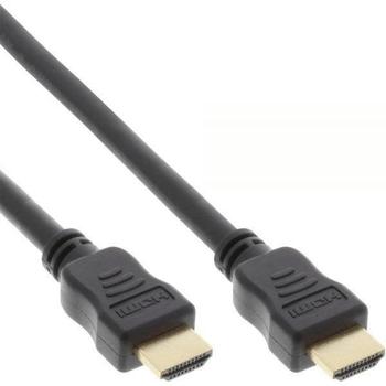 InLine 17511P HDMI Kabel, HDMI-High Speed Ethernet, Premium Stecker/Stecker, schwarz/gold 1,5m
