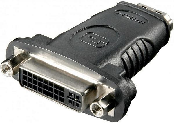Goobay 60752 HDMI / DVI-I Adapter, HDMI Standard-Buchse (Typ A) > DVI (24+5) Buchse