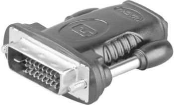 Goobay 68482 HDMI/DVI-D Adapter, HDMI Standard-Buchse (Typ A) > DVI-D (24+1) Stecker