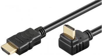 Goobay 31920 High Speed HDMI Kabel mit Ethernet, Schwarz, 1 m