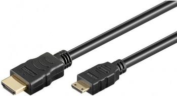 Goobay 31930 High Speed HDMI with Ethernet Kabel, Schwarz, 1 m