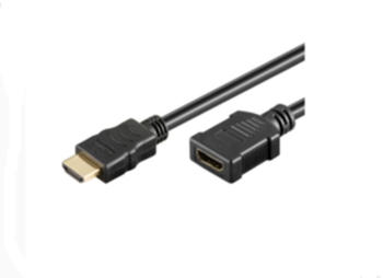 MicroConnect HDMI - M-F - 5 m Schwarz (HDM19195FV1.4)