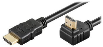 MicroConnect HDMI mit Ethernetkabel - HDMI (M) bis HDMI (M) gewinkelt - 5 m (HDM19195V1.4A90)