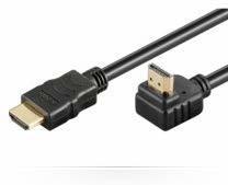 MicroConnect HDMI mit Ethernetkabel - HDMI (M) bis HDMI (M) gewinkelt - 2 m (HDM19192V1.4A90)