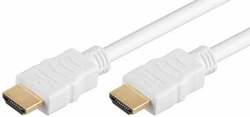 MicroConnect HDMI-Kabel - HDMI (M) bis HDMI (M) - 50cm - weiß (HDM19190.5V1.4W)