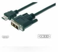 MicroConnect HDMI - DVI-D - 0.5m Schwarz (HDM1918105)