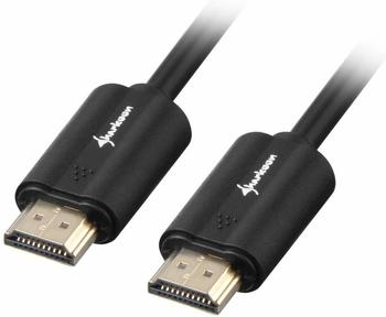 Sharkoon Kabel HDMI Stecker > HDMI Stecker schwarz, 1,0m, HDMI 2.0 4K