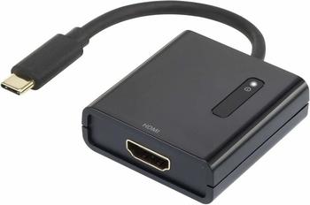 Renkforce USB / HDMI Adapter [1x USB-C Stecker - 1x HDMI-Buchse] Schwarz vergoldete Steckkontakte