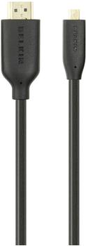 Belkin HDMI Anschlusskabel [1x HDMI-Stecker - 1x HDMI-Stecker D Micro] 3 m Schwarz