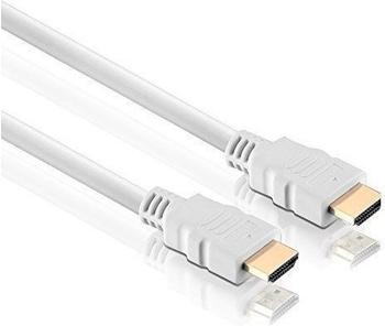 deleyCON HDMI-Kabel mit Ethernet Weiß 15,0m