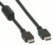 InLine 17605 HDMI Kabel 19pol St/St, schwarz, mit Ferrit (5,0m)
