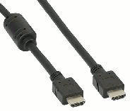InLine 17603E HDMI Kabel 19pol St/St, schwarz (3,0m)