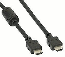 InLine 17602 HDMI Kabel 19pol St/St, schwarz, mit Ferrit (1,8m)