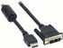 InLine 17663 HDMI-DVI Adapterkabel, 19pol St auf 18+1 St, mit Ferrit (3,0m)