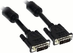 InLine 17771 DVI-I Kabel, digital/analog, 18+5 St/St, Single Link, 2 Ferrite (2,0m)