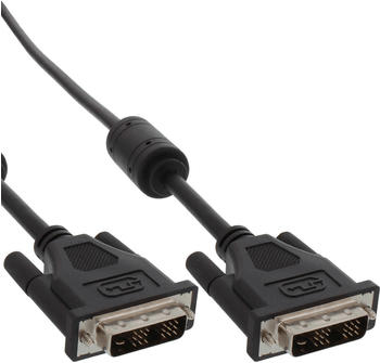 InLine 17767 DVI-D Kabel, digital 18+1 St/St, Single Link, 2 Ferrite (10,0m)