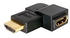 DeLock 65077 Adapter HDMI Stecker > HDMI Buchse 90° links