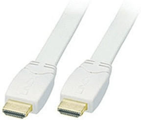 Lindy HDMI 1.3/1.4 Premium Flachkabel Weiß (5,0m)