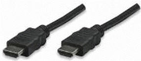 Manhattan 323192 High Speed HDMI Kabel mit Ethernet Kanal (1,0m)