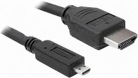 DeLock 82661 Kabel High Speed HDMI mit Ethernet A/D Stecker/Stecker (1,0m)