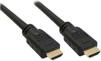 InLine 17055P HDMI 1.4, mit Ethernet, St/St, schwarz/gold (0,5m)