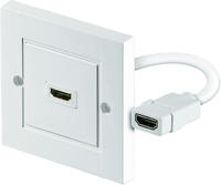 goobay 51722, Goobay HDMI-Wanddose, 1x HDMI-Buchse (Typ A) > 1x HDMI-Buchse (Typ A)