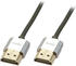 Lindy 41672 CROMO Slim High-Speed-HDMI-Kabel mit Ethernet, Typ A/A (2,0m)