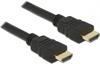 DeLock 28 AWG - HDMI, 19-polig (M) - HDMI, 19-polig (M) - 1,0m - Schwarz (84752)