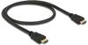 DeLock 28 AWG - HDMI, 19-polig (M) - HDMI, 19-polig (M) - 50cm - Schwarz (84751)