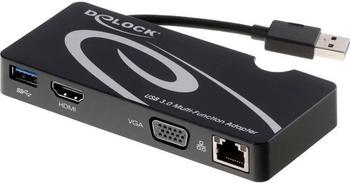 DeLock Adapter USB 3.0 zu HDMI / VGA + Gigabit LAN + USB-3.0