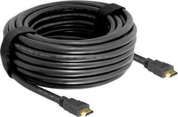 DeLock High Speed HDMI with Ethernet - 24 AWG - HDMI, 19-polig (M) - HDMI, 19-polig (M) - 20,0m - Schwarz (83452)
