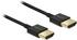 DeLock Premium - Video-/Audio-/Netzwerkkabel - HDMI - 36 AWG - HDMI, 19-polig (M) - HDMI, 19-polig (M) - 0,5 m (84786)