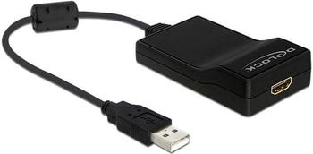 DeLock USB2.0 zu HDMI mit Audio Adapter - USB Typ A, 4-polig - HDMI 19 Pin (61865)