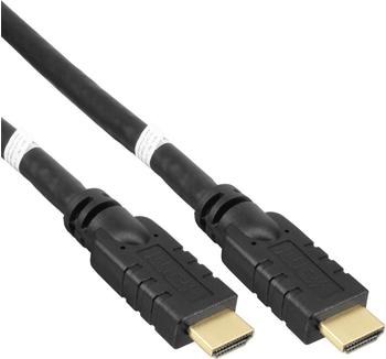 InLine 17030P HDMI Kabel,High Speed Cable with Ethernet,Stecker/Stecker,aktiv,schwarz/gold,30m