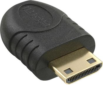 InLine 17690I HDMI Adapter, HDMI C Stecker auf HDMI D Buchse, vergoldete Kontakte