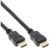 InLine 17510P HDMI Kabel High Speed mit Ethernet,Premium 4K2K Aktiv, St/St,schwarz / gold, 10m