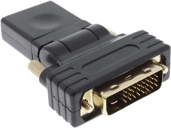 InLine 17660W HDMI-DVI Adapter,HDMI Buchse - DVI Stecker,flexibler Winkel,vergoldete Kontakte