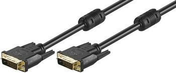 Goobay 93112 DVI-D FullHD Kabel Dual Link, Schwarz, 5 m