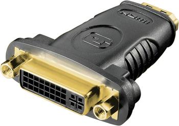 Goobay 68690 HDMI / DVI-I Adapter, HDMI Standard-Buchse (Typ A) > DVI (24+5) Buchse