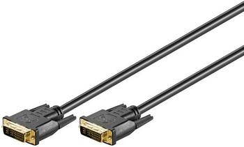 Goobay 69210 DVI-I FullHD Kabel Dual Link, Schwarz, 3 m Stecker/Stecker