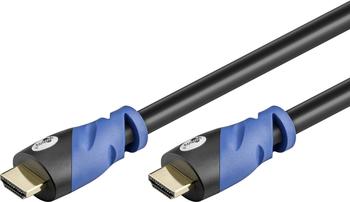Goobay 72315 Premium High Speed HDMI Kabel mit Ethernet, 0.5 m