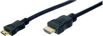 Digitus HDMI Anschlusskabel [1x HDMI-Stecker - 1x HDMI-Stecker C Mini] 2 m Schwarz