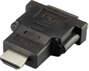 Renkforce HDMI / DVI Adapter [1x HDMI-Stecker - 1x DVI-Buchse 24+1pol.] Schwarz