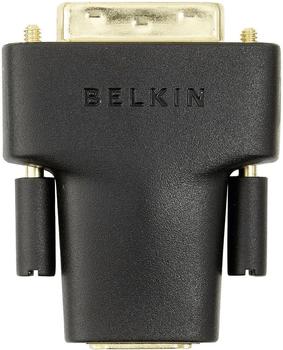 Belkin HDMI / DVI Adapter [1x HDMI-Buchse - 1x DVI-Buchse 24+1pol.] Schwarz vergoldete Steckkontakte