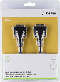 Belkin DVI Anschlusskabel [1x DVI-Stecker 24+1pol. - 1x DVI-Stecker 24+1pol.] 1.8 m Schwarz