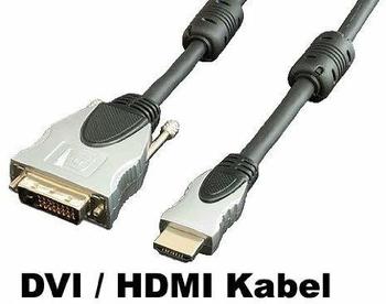 Transmedia C 197-10 M HDMI-Adapterkabel - HDMI St - DVI-D St (10,0m)