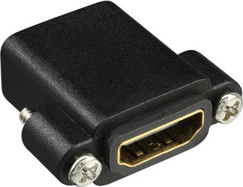 InLine 17600N HDMI Adapter zum Einbau mit Gewinde, HDMI A Bu/Bu